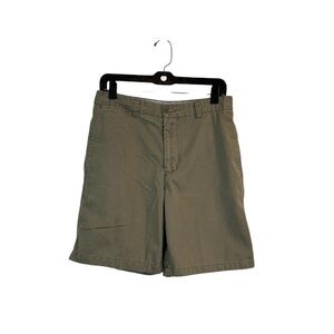 Club Room Men’s Chino Flat Front Shorts Olive Color Size 30